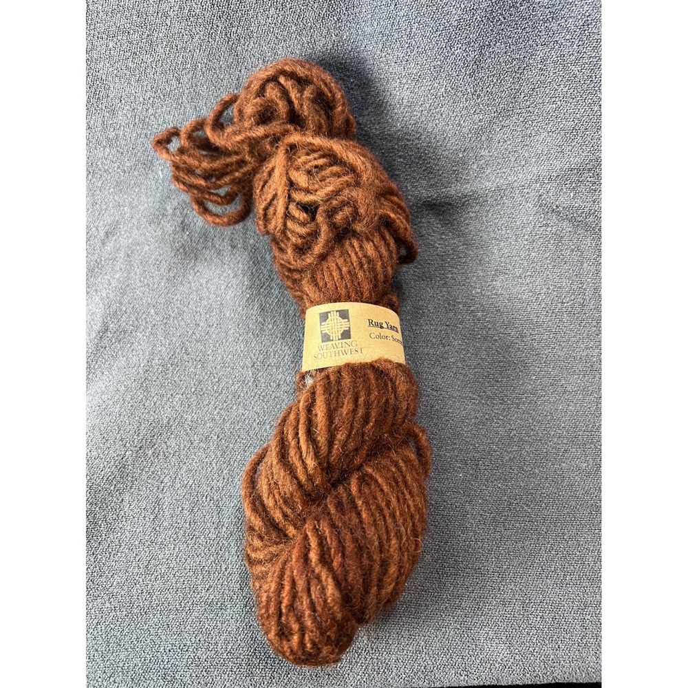 Weaving Southwest Rug Yarn Sorrel Brown Skein Fiber Arts Weaving Supplies